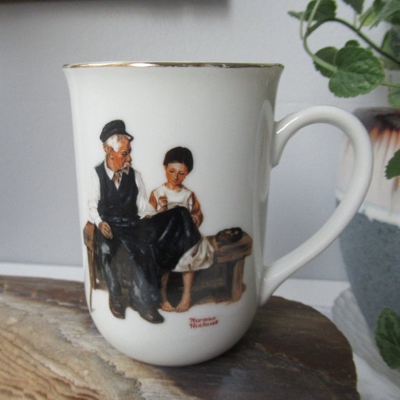 3 Porcelain Mugs Norman Rockwell Collection by Giftcraft, Canada Toronto - Picture 2 of 11